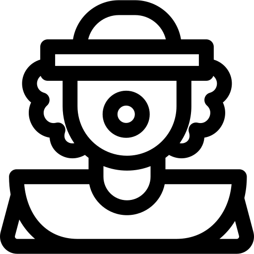 clown Basic Rounded Lineal icona