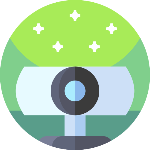 ウェブカメラ Geometric Flat Circular Flat icon