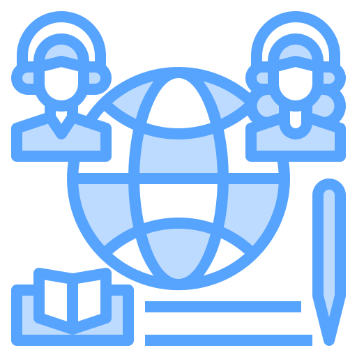 Global education Catkuro Blue icon