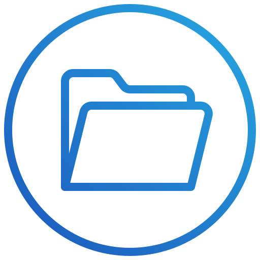 Folder Toempong Gradient icon
