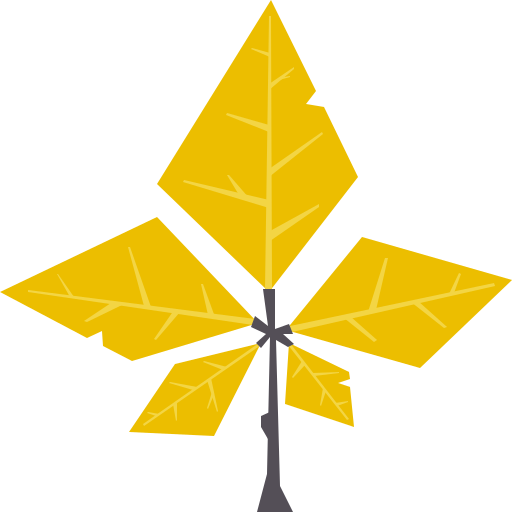 liść drzewa Cartoon Flat ikona