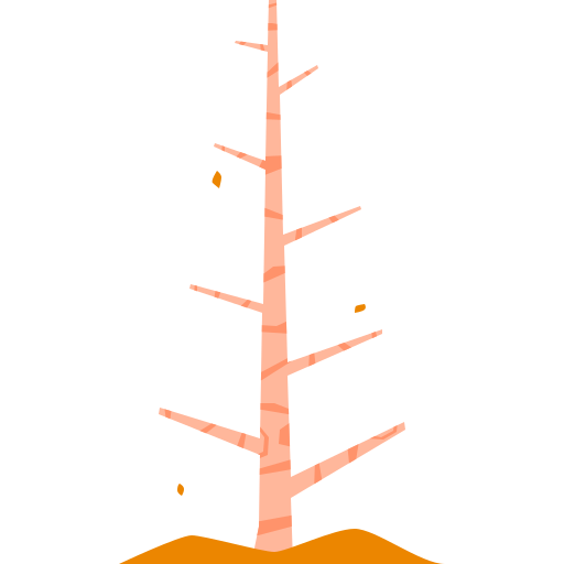 drzewo Cartoon Flat ikona