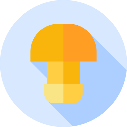 버섯 Flat Circular Flat icon