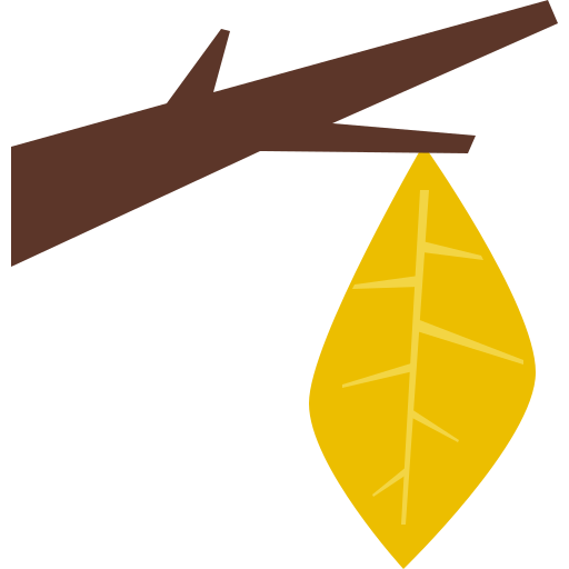 rama de árbol Cartoon Flat icono