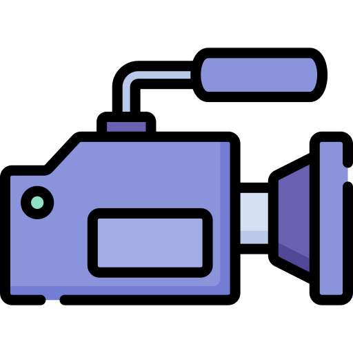 videocámara Special Lineal color icono