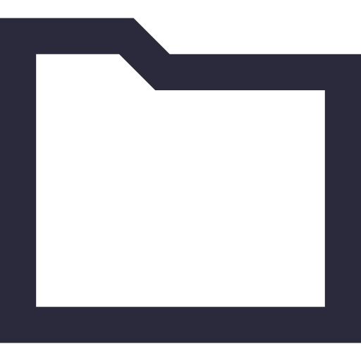 cartella di file Generic Basic Outline icona