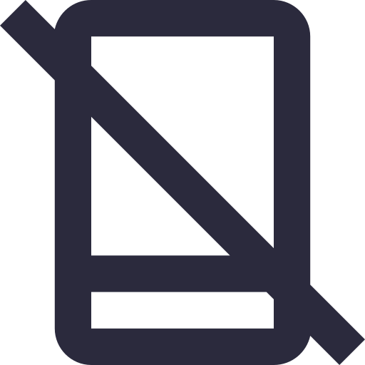 No mobile phone Generic Basic Outline icon