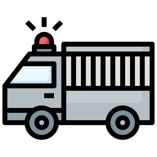 gefangenentransportfahrzeug Surang Lineal Color icon