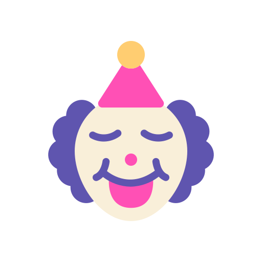 clown Good Ware Flat icoon