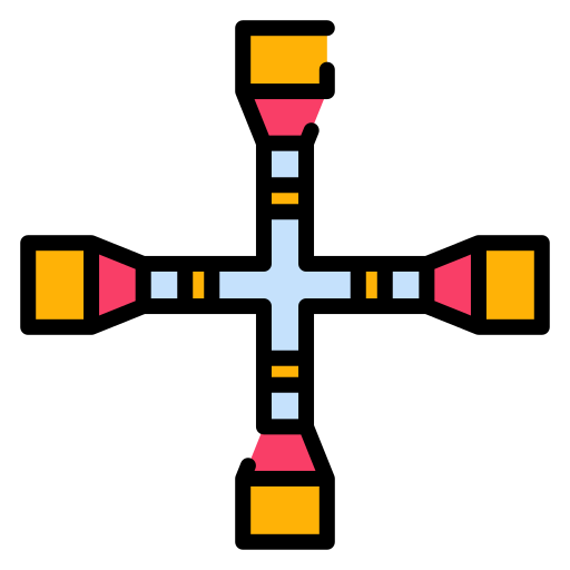 klucz krzyżowy Good Ware Lineal Color ikona