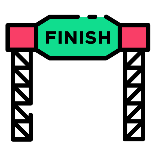 Finish line Good Ware Lineal Color icon