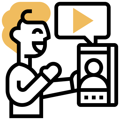 videollamada Meticulous Yellow shadow icono