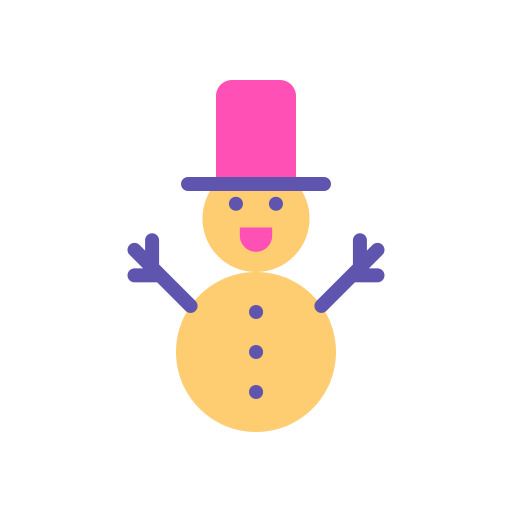 Snowman Good Ware Flat icon