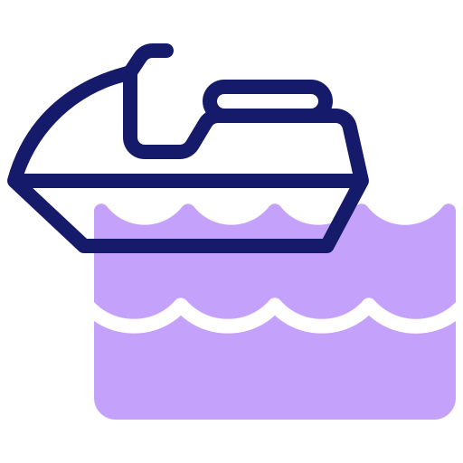 moto acuática Inipagistudio Lineal Color icono