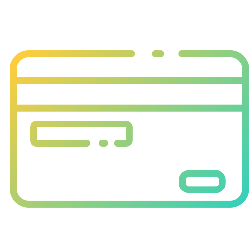 tarjeta de crédito Good Ware Gradient icono