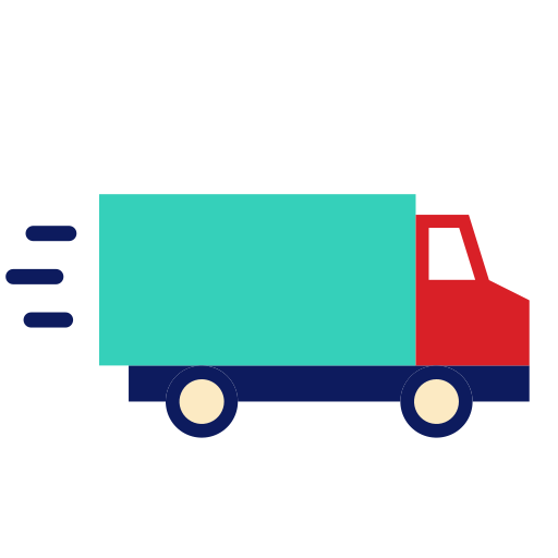 Delivery truck Good Ware Flat icon