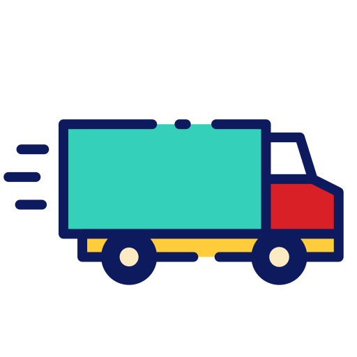 Delivery truck Good Ware Lineal Color icon