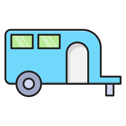 Caravan Vector Stall Lineal Color icon