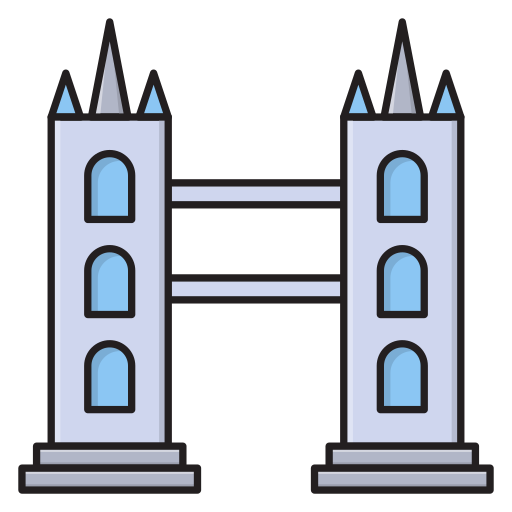 castillo Vector Stall Lineal Color icono