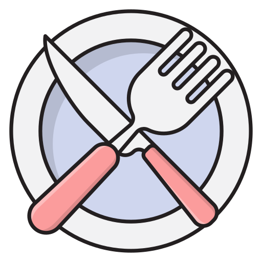 Cutlery Vector Stall Lineal Color icon