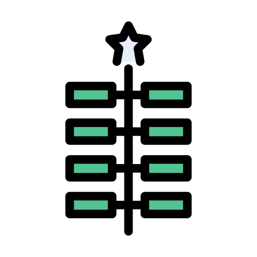 feuerwerk Vector Stall Lineal Color icon