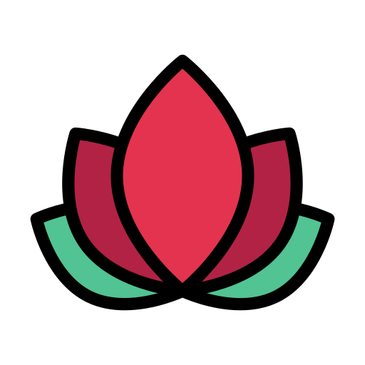 lotus Vector Stall Lineal Color icon