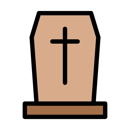Tomb Vector Stall Lineal Color icon