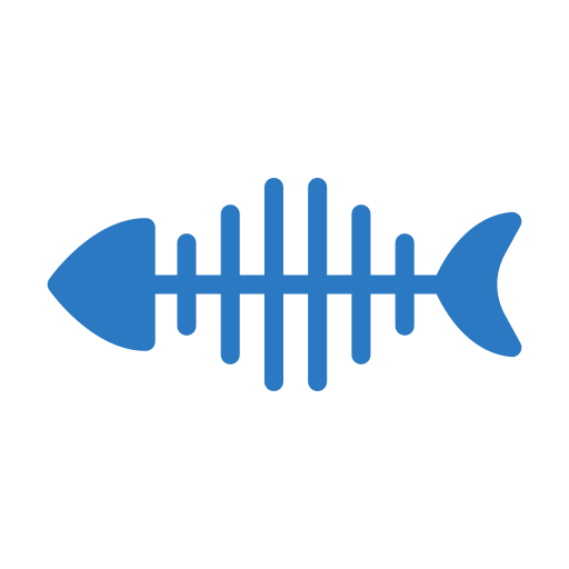 Fishbone Generic Blue icon