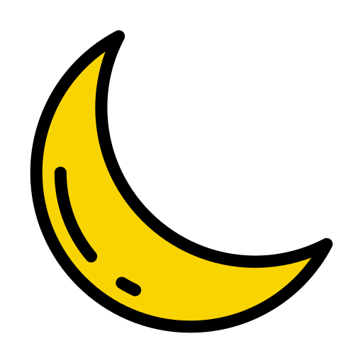 luna Vector Stall Lineal Color icono