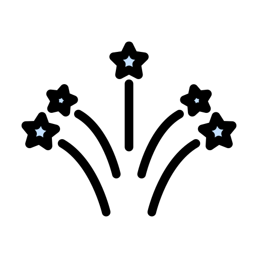 estrella Vector Stall Lineal Color icono