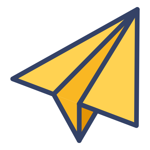 Paper plane Generic Outline Color icon