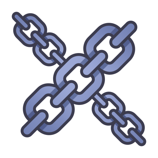 Chain MaxIcons Lineal color icon