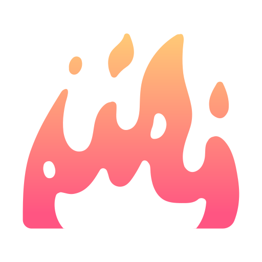 ogień MaxIcons Gradient ikona