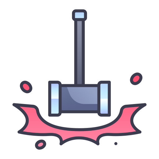 Hammer MaxIcons Lineal color icon