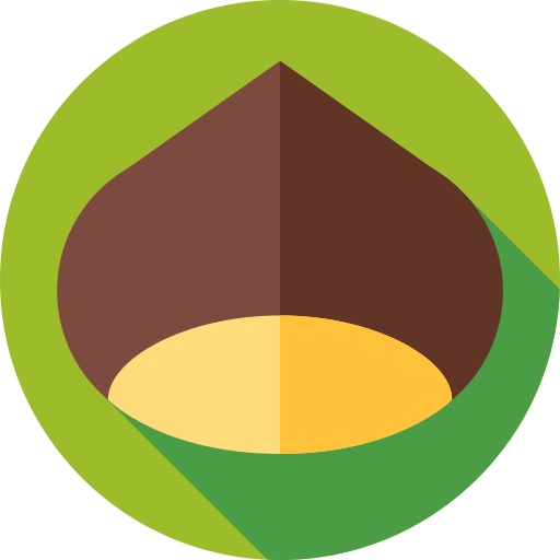 Chestnut Flat Circular Flat icon