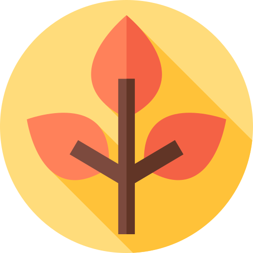 Leaf Flat Circular Flat icon