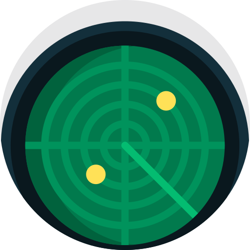 radar Detailed Flat Circular Flat icon