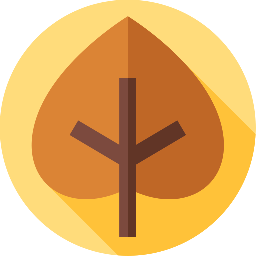 Leaf Flat Circular Flat icon