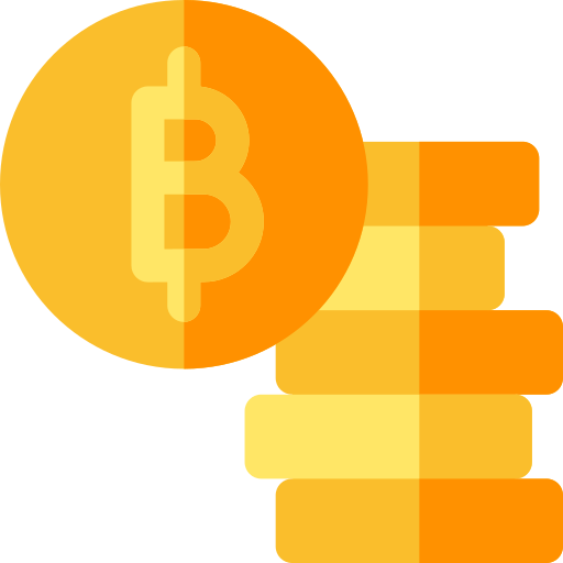 bitcoin Basic Rounded Flat icoon