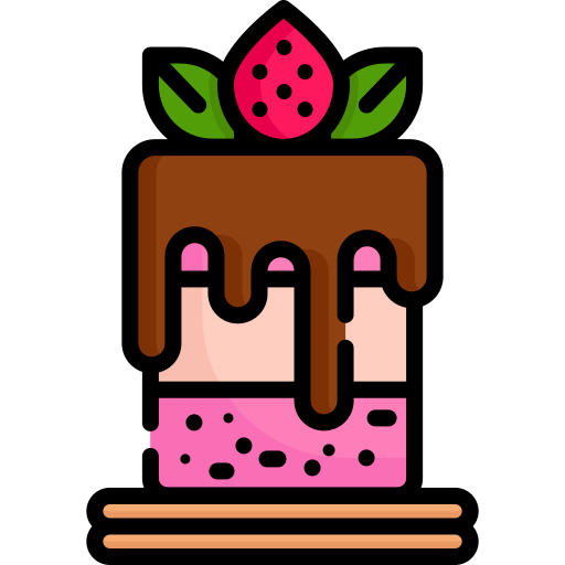gâteau aux fraises Special Lineal color Icône