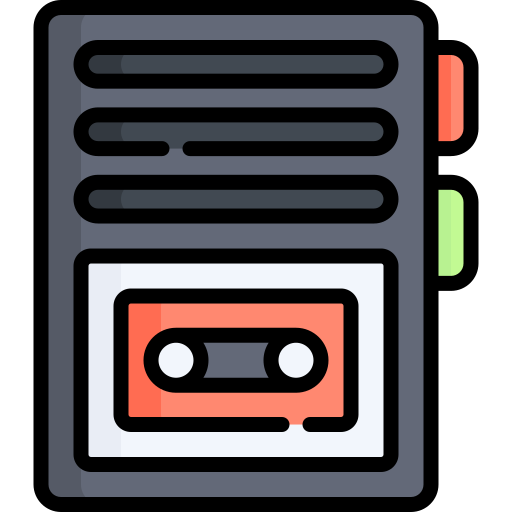 Voice recorder Kawaii Lineal color icon