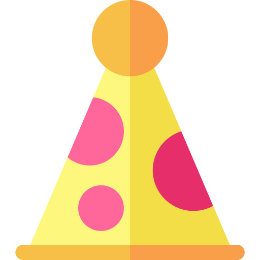 Party hat Basic Rounded Flat icon