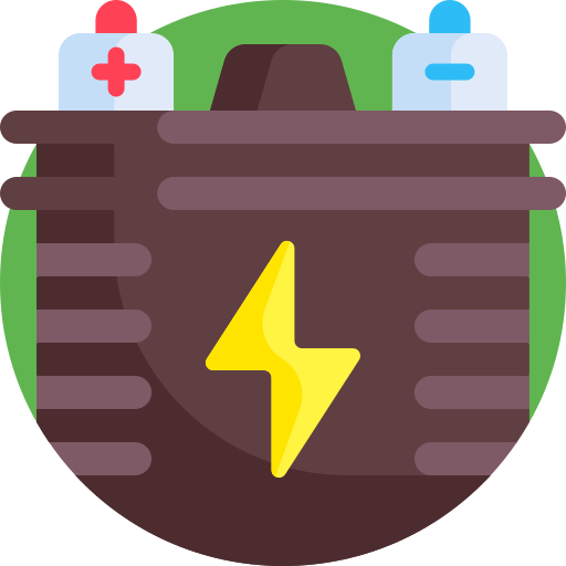 Battery Detailed Flat Circular Flat icon