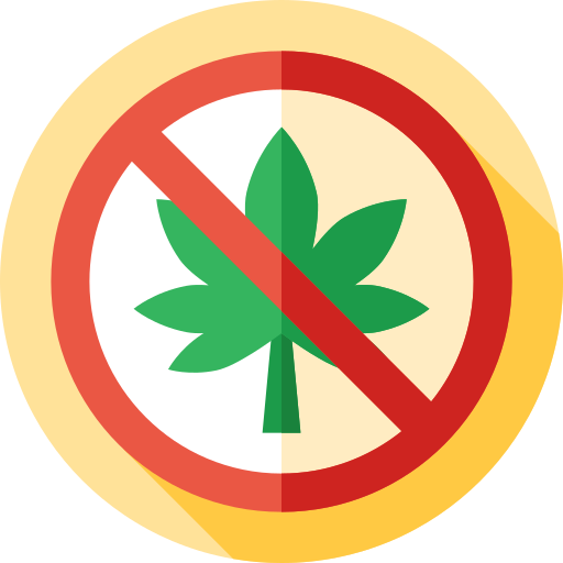 cannabis Flat Circular Flat Icône