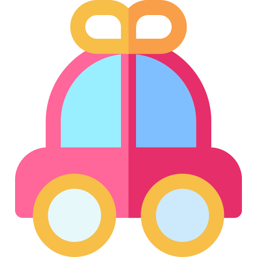 Toy car Basic Rounded Flat icon