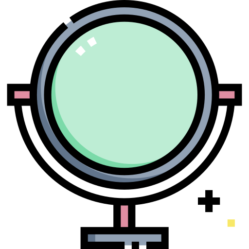 거울 Detailed Straight Lineal color icon