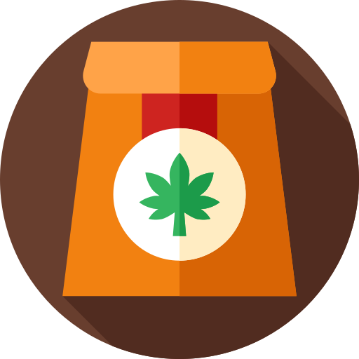 大麻 Flat Circular Flat icon