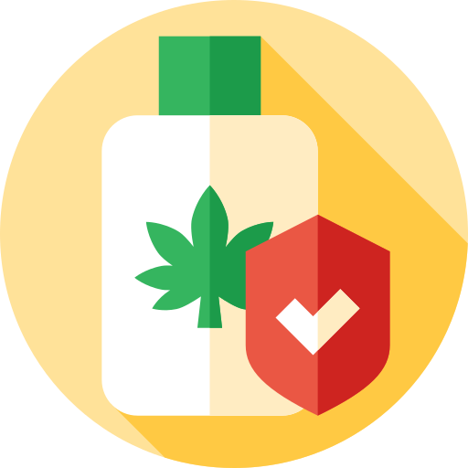 cannabis Flat Circular Flat icon
