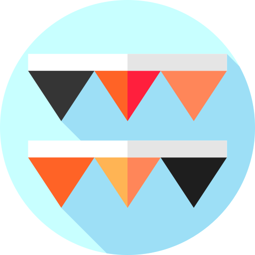 girlanden Flat Circular Flat icon