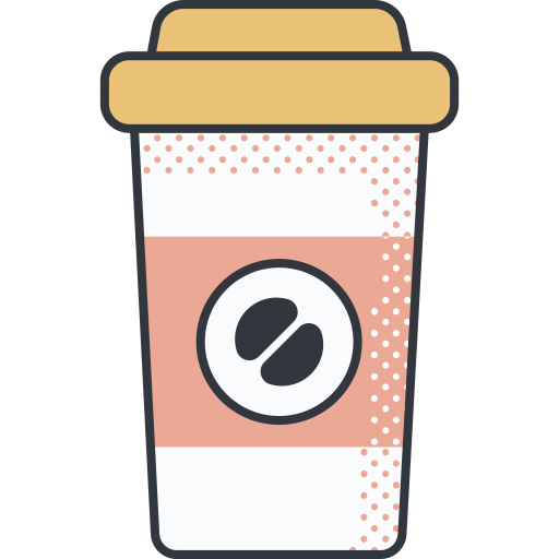 filiżanka kawy Detailed Offset Lineal color ikona